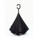 Umbrella - on the contrary, "monoton", mechanical, 8 spokes, r = 53/61 cm, black color