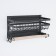 Holder for kitchen supplies for magnet, with a shelf, 30 × 11.5 × 16 cm, black color