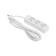 Extension cord Standard 3 nests, 3m, 2x1.0mm², b/s, white rexant