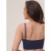 Top female supporting on thin straps Mirey Top Shaper Spalla Stretta, size 48, deep blue color