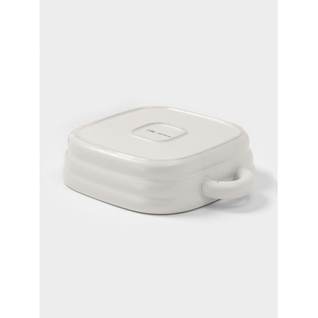 The baking form of the share "marshmallows", 1.5 l, 21 × 21 cm, square, ceramics, white-3