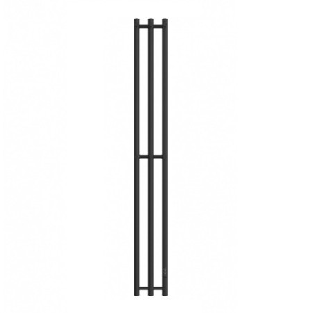 The electric heated towelputor "Dvin" X-3 Neo, 1200x120 mm, 1 "-1/2", black dimmer black-1