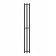 The electric heated towelputor "Dvin" X-3 Neo, 1200x120 mm, 1 "-1/2", black dimmer black