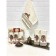 A set of wuffed napkins Diva Afrodita Ceylin "Tiger", size 35x50 cm, 3 pcs