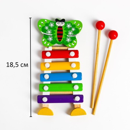 Toy Music Metallophone "Butterfly", 5 tones-3