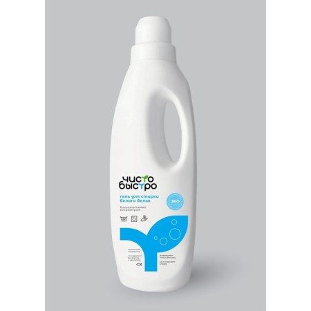 Washing gel purely quickly "for white", 1 liter