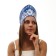 Kokoshnik "Blue flowers on blue", paper