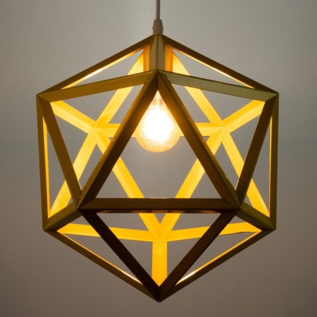 Lamp Bayerlux "Geometry" E27 1x40W yellow 35x35x35-135 cm-3