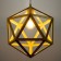 Lamp Bayerlux "Geometry" E27 1x40W yellow 35x35x35-135 cm