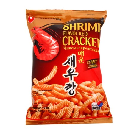 Chips "Nong Shim" Shrimp Obstoye, 75 g-1