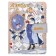 Gift notebook, A6, 132 sheets, color block, with a stream on a magnet, PVC cover, "anime", mix