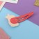 Invisibility for hair "Adele" (set 2 pcs) crumbs, 5.5 cm, red