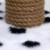 Clog for kittens double, 30 x 20 x 34 cm, jute, Dalmatian