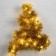 Garland "tinsel" 1 m dew, ip20, golden thread, 22 led, 6 layers, d = 7 cm, glow warm white, CR2032x2