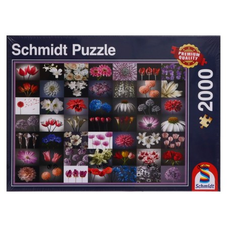 Puzzle "Collage - Flowers", 2000 elements-1