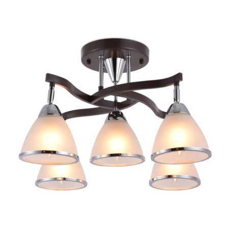 Ambrella Light Traditional, 5x40W E27, Coffee color, Chrome