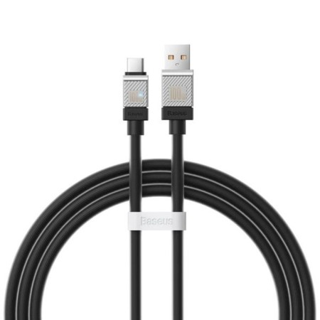 Cable Baseus, Type -C - USB, 5 A, 100 W, 1 m, black-1
