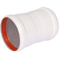The chimney element Rommer RCA-0080-020136, connecting adapter, d = 80 mm, m/m/m