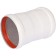 The chimney element Rommer RCA-0080-020136, connecting adapter, d = 80 mm, m/m/m