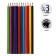 Pencils of 12 flowers Calligrata Soft, sharpened, hexagonal, plastic, cardboard packaging, euro suspension