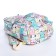 School backpack from textiles on a zipper, 3 pockets, pencil case, color colorful color