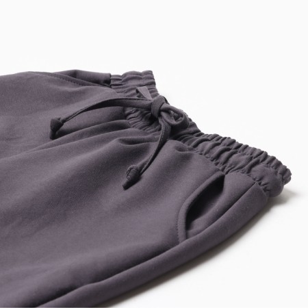 Costume (sweatshirt and trousers) children's minku, graphite color, height 128 cm-8