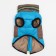 Lightning dog jacket, size 8 (ds 23 cm, og 30, ok 22 cm), gray-blue