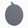 Set of kitchen Ethel, Gray color: mittens 33x17 cm, take 24x19 cm, cotton, mahra