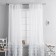 Set of curtains "Noah", size 2x145x270 cm, white color
