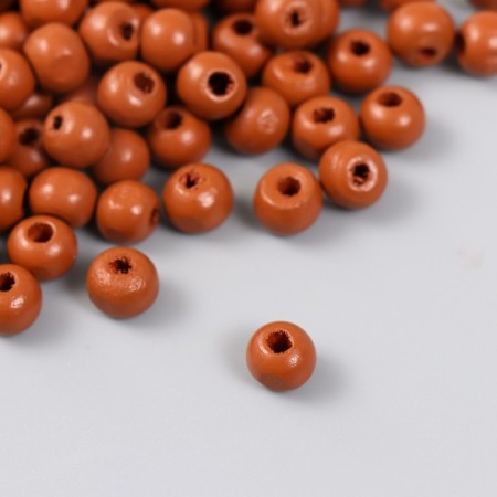 Beads for creativity tree "Bright brown" D-0.8 cm, set of 20 g