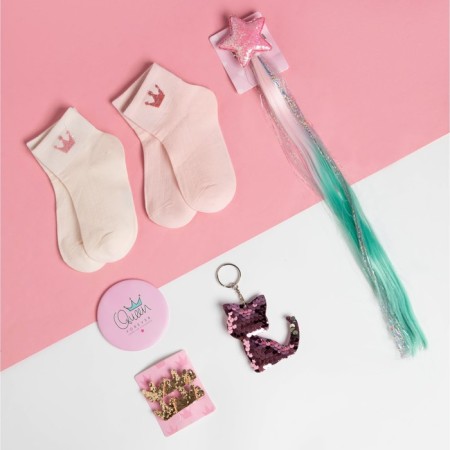 Gift set Advent KAFTAN "Cats": socks (river 14-16) and accessories-4
