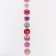 Stickers in the Roll "Assorted", 500 pcs, 3.8 x 3.8 cm