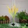 Garden lamp on the solar battery "Wheat", 75 cm, 42 LED, glow warm white