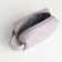Lightning cosmetic bag, gray color