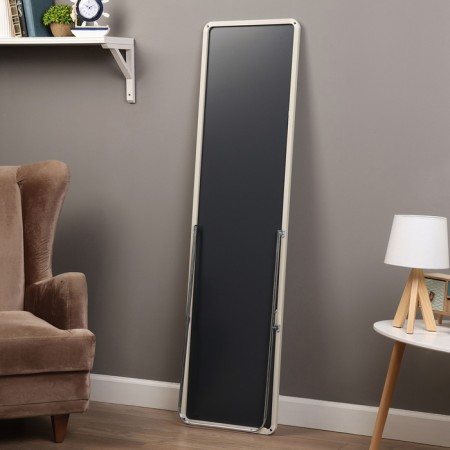 Interior mirror, acrylic, 40 x 150 cm white,-2