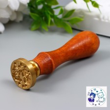 Printing for wax with a wooden handle 