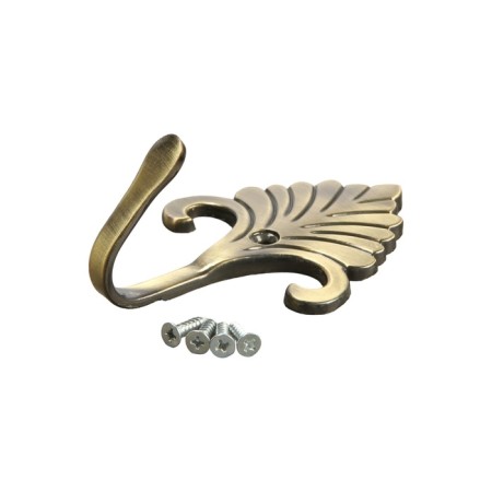 One -rod hook for curtains Cappio KC111, bronze color, 2 pcs-5