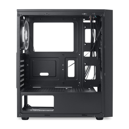 The GMNG OGC-G100 case is black without BP ATX 5x120mm 2xusb2.0 1xusb3.0 Audio Bott PSU-8