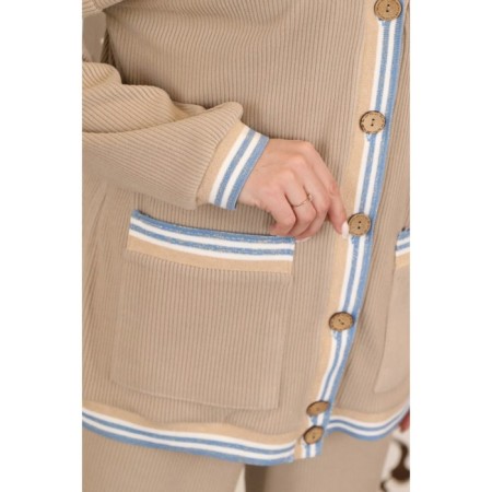 Female suit, size 48, beige color-7