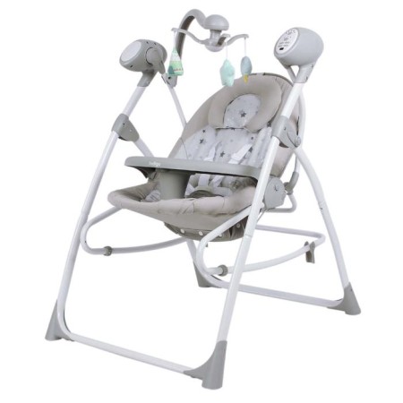 Electronic swing Misty, gray, with an adapter, p/y, 12 chalk., 5 speeds-4