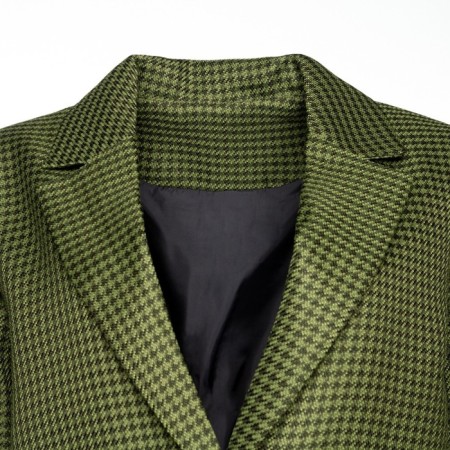 Female jacket, green color, goose foot, size 50-7