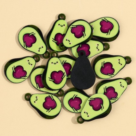 Furniture for jewelry "Avocado", 1.5 x 2.4 cm, 15 pieces-1
