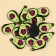 Furniture for jewelry "Avocado", 1.5 x 2.4 cm, 15 pieces