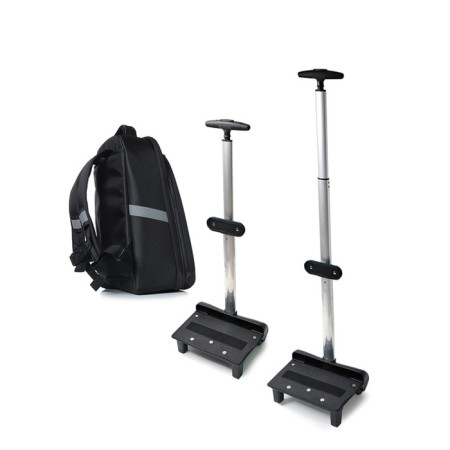 A backpack on a cart, synthetic fabric, 310x430x130 cm, black-3