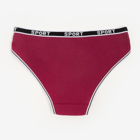 Women's panties, burgundy color, size 44-46-2