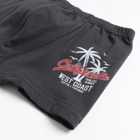 Boxers for a boy, dark gray color, height 110-122 cm-1