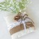 Pillow under the rings "Maria", 13x14 cm, two -nickname, holofiber