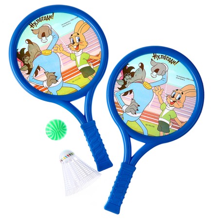 Set of game "Soyuzmultfilm. Well, wait a minute! ”, Rackets, a wax, a ball