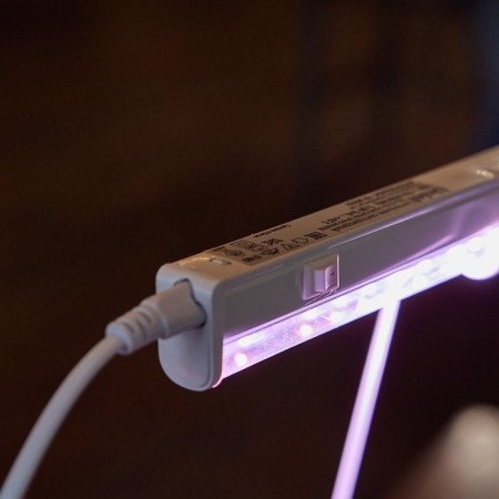 Lamp for plants LED linear, 872 mm Uniel, 24 W, BIO LED, IP40, white color-7