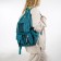 School backpack on lightning, 5 outer pockets, blue color